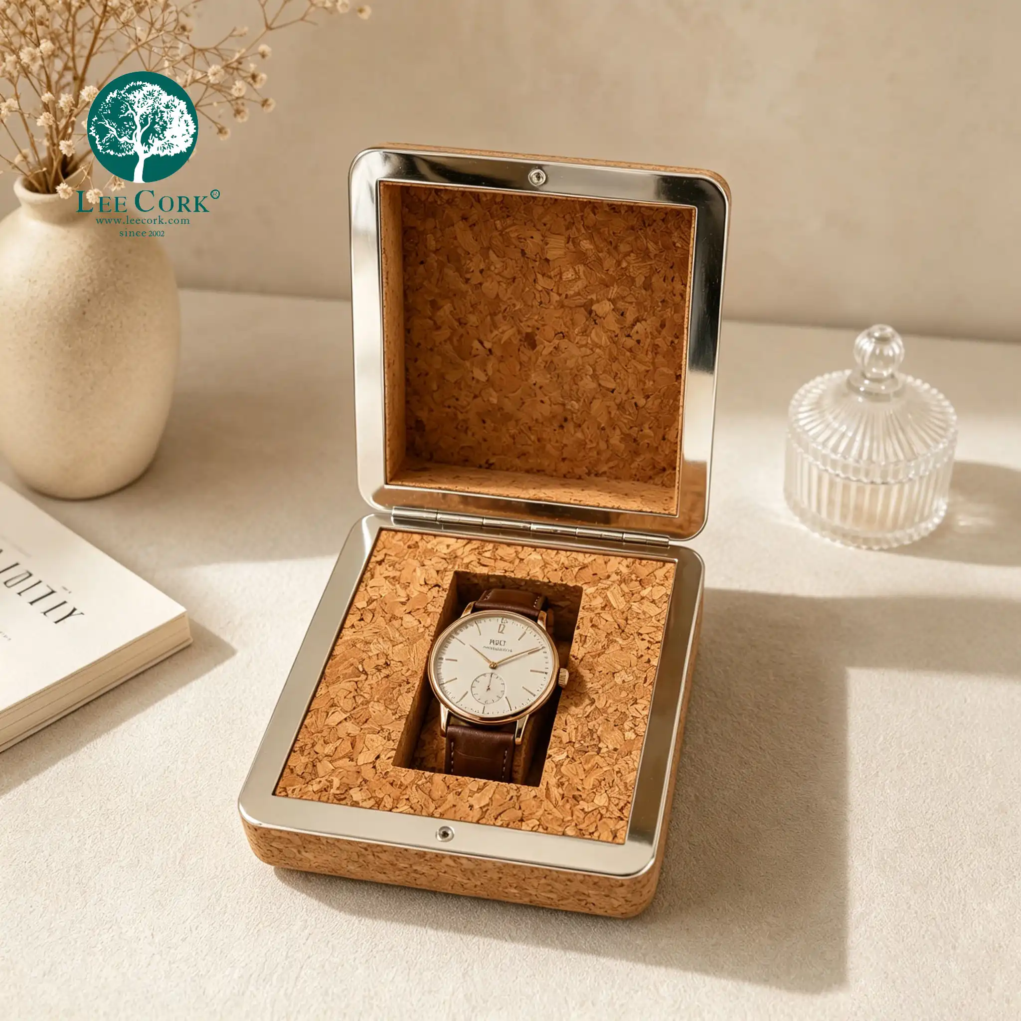 Cork watch box